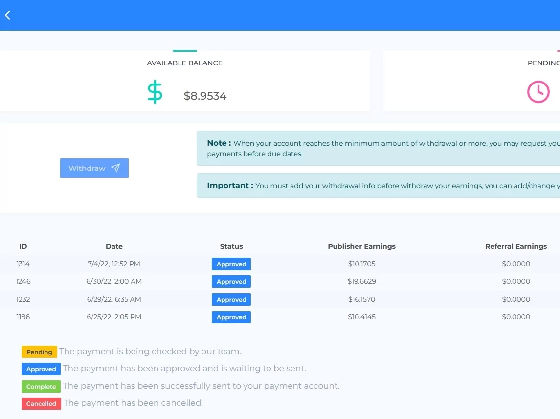 ez4short payment proof, withdrawal proof 2022