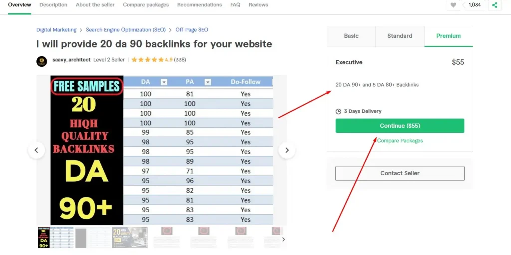 fiverr se0 backlinks 90+ da