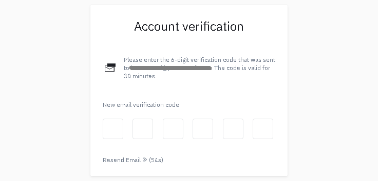binance email verification code