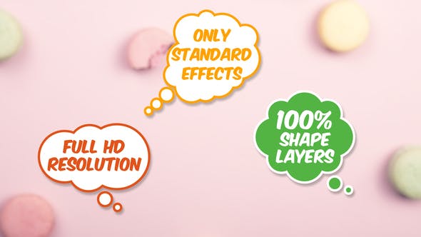 15 Speech Bubbles – [After Effects Elements Download]