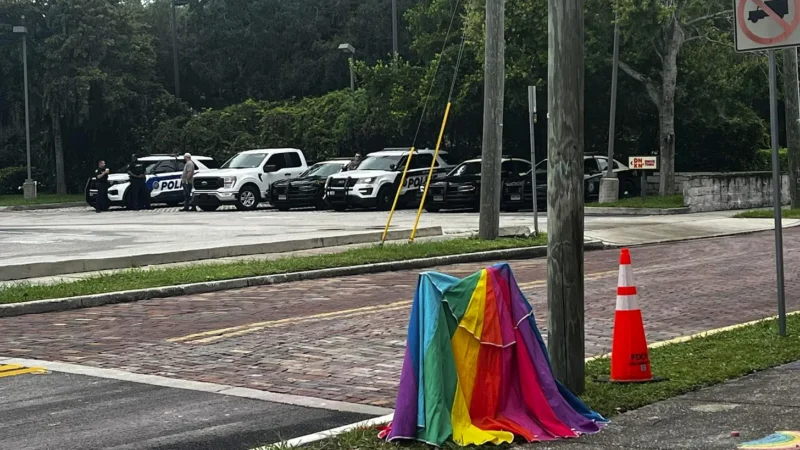 Police in Florida deployed to stare at crosswalks so no one dares paint them rainbow — MAGA priorities at work