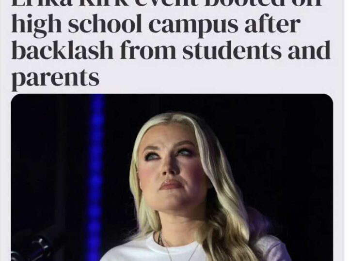 Erika Kirk event booted off at high school following widespread pushback from families and students