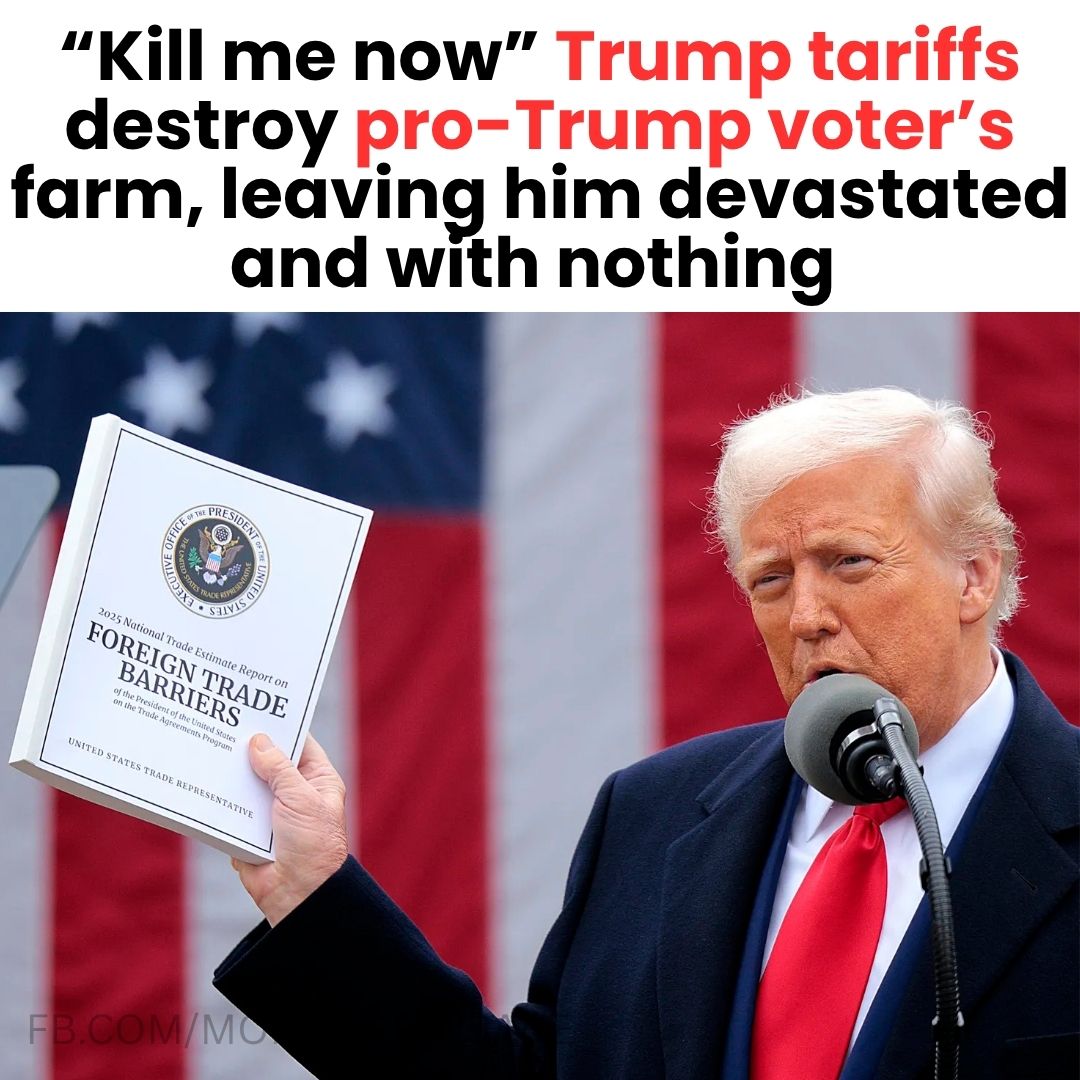 Trump tariffs destroy pro-Trump voter’s farm, leaving him devastated and with nothing — only to be mocked online afterward